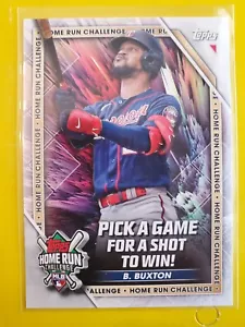 2023 Topps Home Run Challenge Code Card #HRC21 Byron Buxton - Minnesota Twins - Picture 1 of 2