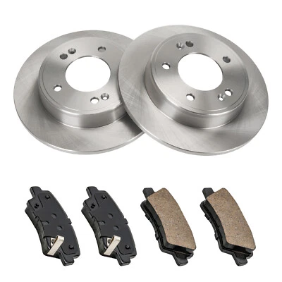 Rear Disc Brake Rotors Brake Pads For Kia Soul Forte Forte Koup Hyundai Veloster - Image 1 of 4