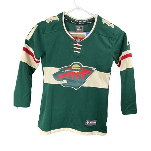 Fanatics NHL Zack Parise Minnesota Wild Womens Home Breakaway Jersey Size XSmall Cover