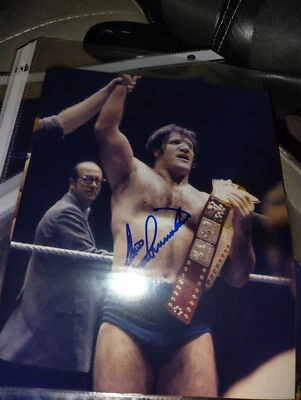 Foto autografiada 8x10 firmada por Bruno Sammartino WWE WWF Foto 1 de 3