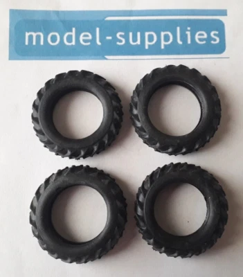 Matchbox Kingsize K5 Tractor unit - Repro Hollow Fit Tyres 33mm O/D - Pack of 4 - Image 1 of 2