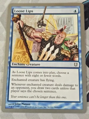 Loose Lips 36/140 Common Unhinged Magic the Gathering MTG - Image 1 of 2