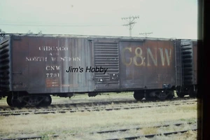 Photo Slide: Chicago North Western 40' PS1 Boxcar #7731 - Picture 1 of 1