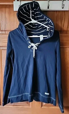 Top con capucha manga larga azul marino talla M de Liz & Co. para mujer Foto 1 de 3