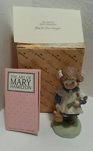 Statuina porcellana Hallmark - Ragazza con BOUQUET POSEY PER I TUOI PENSIERI 1982 - Foto 1 di 5