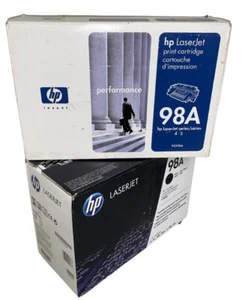 LOT OF 2 GENUINE HP 98X 92298A TONER CARTRIDGE ~NEW~ **FREE SAME DAY SHIPPING** - Picture 1 of 8