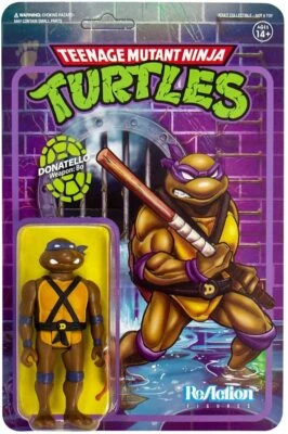 Figura de acción Reaction TMNT Donatello arma estándar BO raras tortugas ninja  Foto 1 de 4