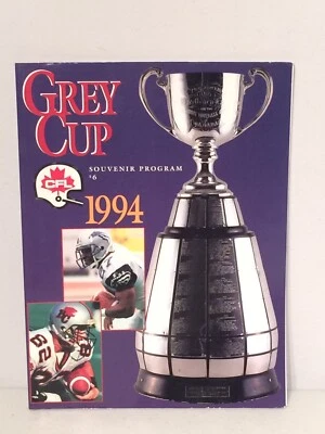 1994 CFL 82nd Grey Cup Souvenir Program BC Lions Champions Canadian Football - Image 1 of 4