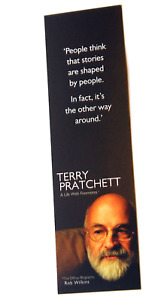 Bookmark x 1 - Rob Wilkins Terry Pratchett A Life With Footnotes ( Not A Book )