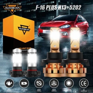 For GMC Yukon XL 1500 2007-2014 4x LED Headlight High Low Beam + Fog Light Bulbs - Picture 1 of 12