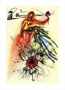 SALVADOR DALI Alice in Wonderland Illustration Canvas Print Alice's Evidence - Picture 1 of 1