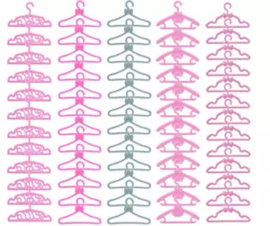 Accessories Hangers Doll Clothes Lot Plastic Hanger 60 Pcs 11.5 inch for Girls - Picture 1 of 6