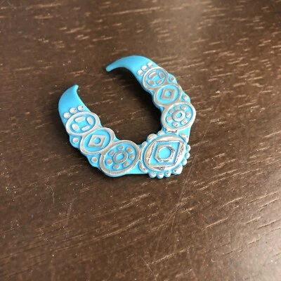 Vintage 1989 Mattel Western Fun Barbie Concho COLLAR SOLO accesorio azul Foto 1 de 4