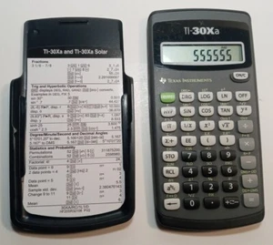 Texas Instruments TI-30Xa Calculadora Científica con Cubierta ~ Probada - Imagen 1 de 6