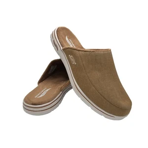 Skechers Para Hombre Arch Fit Salón Trigo Marrón Acogedor Toboganes 249110.WTN - Imagen 1 de 10