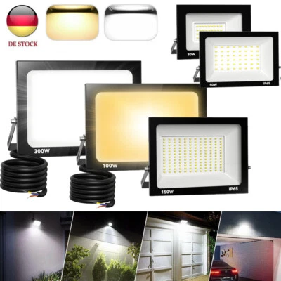 LED Floodlight Outdoor Garden Spotlight 10W 20W 50W 100W 200W 300W Spotlight IP65  - Image 1 of 4