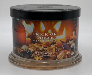 NEW Homeworx By Harry Slatkin TRICK OR TREEAT Candle 3 Wick FALL HALLOWEEN - Picture 1 of 15