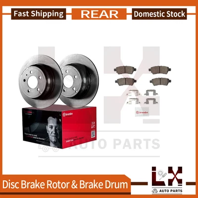 Rotor de freno trasero y pastilla Brembo 6 para Nissan Pathfinder 2005-2011 Foto 1 de 4