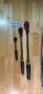 Pittsburgh 1/2” Flex, 3/8” Flex y 1/4” Juego de trinquete recto Foto 1 de 4