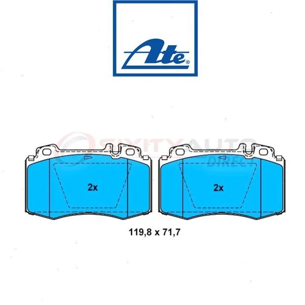 ATE Front Disc Brake Pad Set for 2000-2006 Mercedes-Benz S430 - Braking ow - Изображение 1 из 4