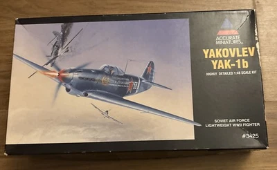 Модель Accurate Miniatures No3425 Яковлев ЯК-1b масштаб 1:48 открытая коробка запечатанные детали - Изображение 1 из 4