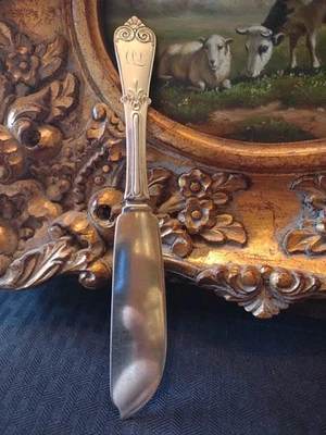 Cuchillo de postre antiguo de plata esterlina TIFFANY & CO 1869 TISTIF1 54 gramos  Foto 1 de 4