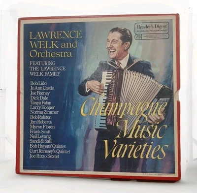 Lawrence Welk and Orchestra Champagne Music 6 Album Readers Digest Vinyl Records - Image 1 of 4