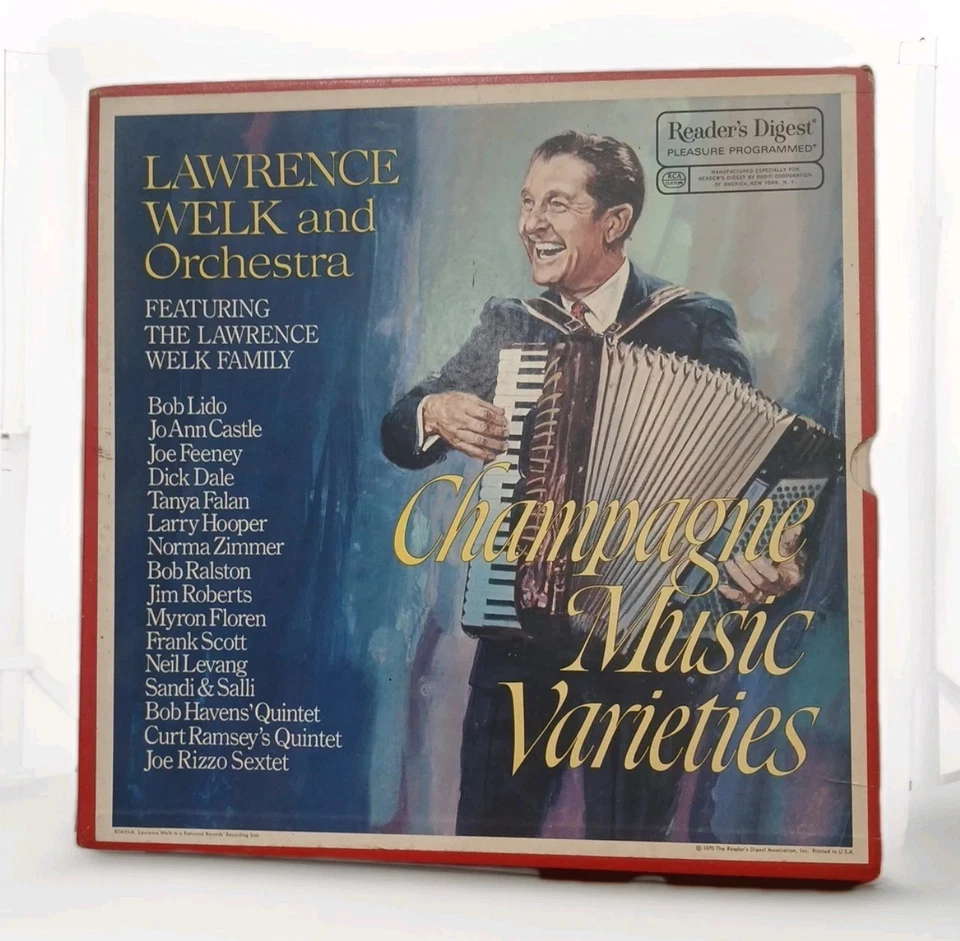 Lawrence Welk and Orchestra Champagne Music 6 Album Readers Digest Vinyl Records Foto 1 de 4