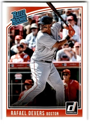 Donruss Rated Rookie 2018. Rafael Devers Novato Medias Rojas de Boston #35 Foto 1 de 2