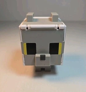 Minecraft Grey WOLF 3” Figure 2023 Mattel - Picture 1 of 6