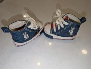 Vintage 90’s Warner Bros Store BABY 1998 Baby Looney Toones Newborn Shoes Size 1 - Bild 1 von 7