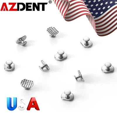 10pcs Dental Orthodontic Lingual Button Bondable Rectangular Monoblock - Image 1 of 4