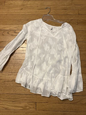 VIX Paula Hermanny White Women's Top Blouse Size M - Image 1 of 4