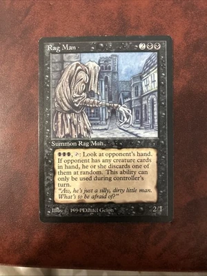 Rag Man 1994 The Dark Black Rare Creature Summon MTG Great condition  - Image 1 of 2