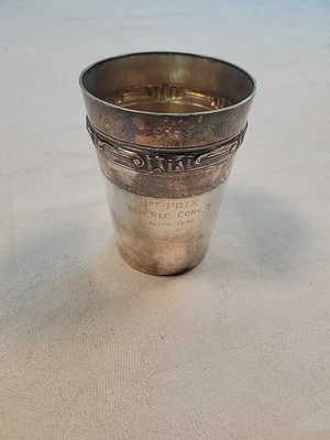 ANTIGUA COPA FRANCESA DE PLATA DE LEY, ESTILO IMPERIO, AÑOS 30 Foto 1 de 4