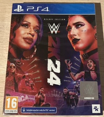 WWE 2K24 Sony PlayStation 4 (Neu Und Verschweißt) Deluxe Edition   - Bild 1 von 2