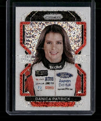 2022 Panini Prizm Nascar #75 Danica Patrick White Sparkle Prizm CJ - Image 1 of 2