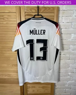 CAMISETA DE FÚTBOL LOCAL DEL EQUIPO DE ALEMANIA MULLER BLANCA ADIDAS PARA HOMBRE talla L Foto 1 de 4