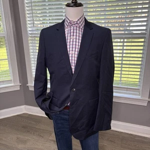 Hugo Boss 2 Bottoni Guabello Blazer Uomo Taglia 42L Tuta Giacca Cappotto Sportivo Blu Navy - Foto 1 di 14