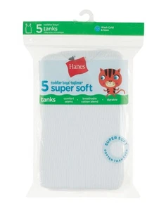 Hanes Tank Top 5-Pack Toddler Boys Super Soft Underwear Breathable Tag-free - Picture 1 of 4