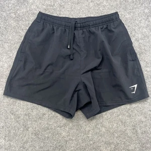 Gymshark Speed Evolve 5" 2 In 1 Shorts Black Mens Medium Size 28 Linerless Flaw* - Picture 1 of 10