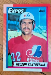 NELSON SANTOVENIA Montreal Expos 1990 Topps Baseball Card #614 Mint - Picture 1 of 2