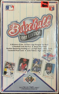 НАЙДИТЕ ХЭНК! Хобби-бокс 1991 Upper Deck High Series бейсбол в заводской упаковке - Изображение 1 из 3