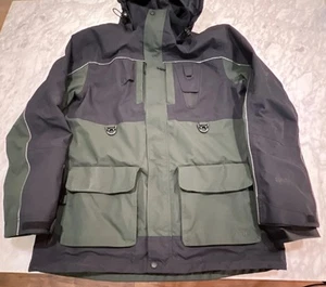 L.L. BEAN Jacket Men’s Large TALL Goretex Waterproof Hooded Fishing Wading Green - Picture 1 of 18