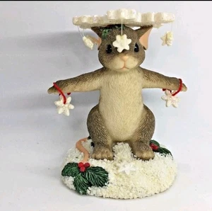 Fritz & Floyd Charming Tails Maxine's Snowcap Mouse fiocchi di neve 1999 98/216 - Foto 1 di 3