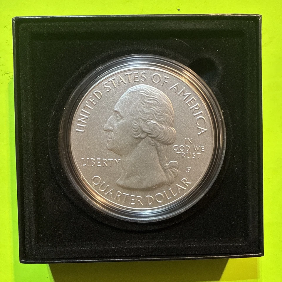 ATB Shenandoah National Park 2014 Estados Unidos como nuevo 5 oz. MONEDA DE PLATA UNC. ¡Sin usar, en caja! Foto 1 de 4