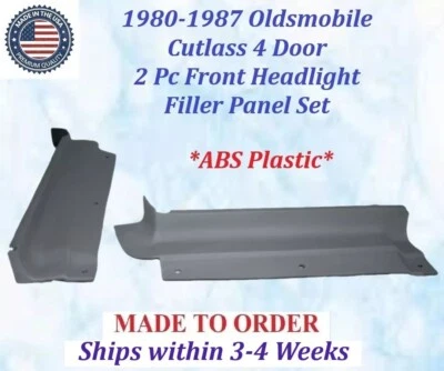 全新 1980 - 1987 年 Oldsmobile Cutlass 4 门 2 件 前灯面板填充套装 — 第 1/3 张图片