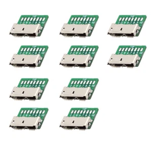 CY 10pcs 10pin Micro USB 3.0 Female Socket Receptacle Board Mount SMT Type - Picture 1 of 7