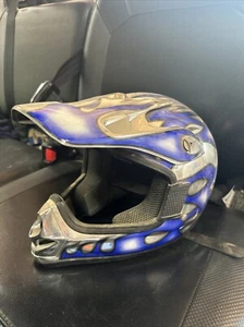 Mojave Helmet Like New Youth Full Face Blue Racing Motorcycle Medium - Picture 1 of 5