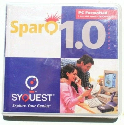 Sealed 1997 Syquest SparQ 1.0 GB (3.55j) Removable Cartridge New - Image 1 of 2